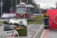 Tramvaj v Praze zabila mladou ženu (†21). Záchranáři ji marně oživovali