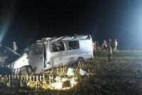 Ranní krveprolití v Rusku: Po čelní srážce minivanu s dodávkou nejméně 8 mrtvých!