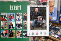 Putin v novém kalendáři: Holou hruď, pušku či prut vystřídala zvířátka a „kravaťáci“