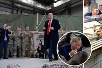 Trump přivezl vojákům krocana: „Není místo, kde bych byl raději,“ říká o Afghánistánu