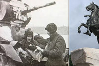 Tajemství válečné fotografie: Hrdinný tankista ležel 78 let pod skládkou panelů