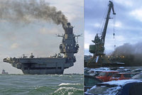 Jediná ruská letadlová loď je v plamenech: Jeden mrtvý a zranění. Po kapitánovi se slehla zem