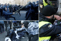 Hromadná rvačka s policisty. Před parlamentem tekla krev kvůli prodeji zemědělské půdy