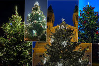 Velký přehled vánočních stromů: Takhle je ozdobili v městských částech. Který je váš favorit?