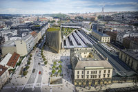 Víc zeleně, oprava náměstí i vstupů do metra: Praha 1 chce změny v projektu revitalizace Masarykova nádraží