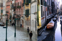 Benátky zasáhla další pohroma. Po velkých záplavách jsou teď gondoly v bahně na suchu