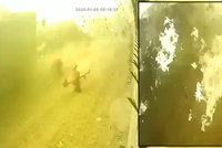 Děsivé záběry zkázy: Kamery zachytily, jak se letadlo se 176 lidmi roztříštilo na kousky