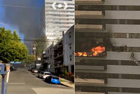Výškovou budovu zachvátily v 6. patře plameny: Lidé údajně vyskakovali z oken!
