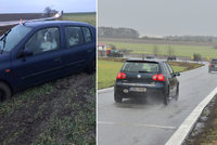 Zákeřná zatáčka u Jiřic na Nymbursku. Podivná nehoda na přehledném úseku: Za volantem byl pes!