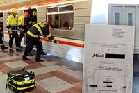 Policie má jasno: Za smrt Miloše (†52) v metru může 16letý mladík, který ho do kolejiště strčil