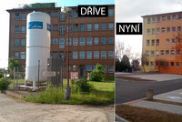 V nemocnici na Borech přibyla parkovací místa: Obří zásobník s kyslíkem musel pryč