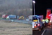 Smrtelná nehoda na D8: Při srážce dvou kamionů zemřel jeden z šoférů