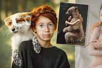 Dechberoucí fotky! Umělkyně zachytila dojemný portrét i ženu v „náruči“ medvěda