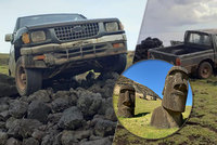 Blbec za volantem smetl vzácnou sochu na Velikonočním ostrově! Způsobil ohromnou škodu