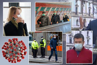 Koronavirus ONLINE: Zákaz vycházení bez roušek v Česku, 522 nakažených a omezení nákupů