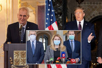 Prezidenti a koronavirus: Čaputová v roušce, Trump v kleštích. Zemanovi zrušili summit v Číně