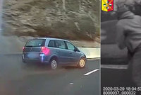 Šílené video z policejní honičky! Zfetovaný gauner ujížděl po Jižní spojce v kradeném autě