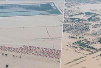 Záběry jak z katastrofického filmu: Lijáky a vichr protrhly přehradu, 70 tisíc evakuovaných