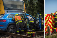 U Frýdku-Místku se srazil Kodiaq s vlakem: Řidička bojovala o život