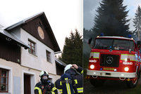 Bouřka v Krkonoších způsobila požár chaty: Škoda půl milionu