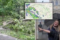 Českem se ženou bouřky, kde všude nás skropí liják? Sledujte radar Blesku