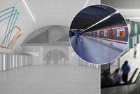 Vizualizace: Praha zná podobu pro další 3 stanice metra D. Ozdobí je čáry života nebo geometrické obrazce