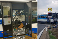 Vlak na přejezdu ve Struhařově sešrotoval vlak: Policie už ví, jak to bylo s výstražnými světly