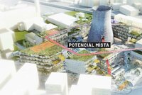 Z továrního areálu Špitálka bude nová čtvrť Brna: Z chladící věže se stane rozhledna