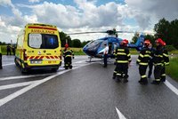 Při tragické nehodě na Českolipsku zemřel člověk: Zasahoval i vrtulník