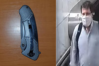Agresor napadl v metru nožem druhého muže: Toho shání policie, aby událost objasnil