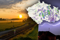 Silné bouřky řádí napříč Českem. O víkendu bude až 30 °C, sledujte radar Blesku