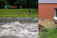 Extrémní riziko záplav na Pardubicku, na východě ČR platí výstraha. Sledujte radar Blesku