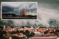 Neuvěřitelná podívaná: Bouřky přinesly nad Moravu „apokalyptický“ mrak
