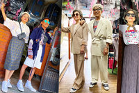 Luxusní styling staroušků: Pár seniorů ukazuje skvělé outfity z oblečení zapomenutého v prádelně!