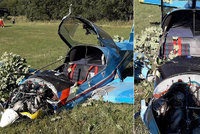 Letadlo se na Tachovsku zřítilo do pole: Pilot skončil v nemocnici
