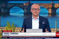 Utrpení moderátora Karla Voříška: Oslepl v přímém přenosu!