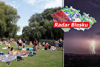Silné bouřky, lijáky a kroupy hrozí v pátek v celém Česku, sledujte radar Blesku