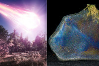 Duhový meteorit prorazil střechu rodinného domku: Obsahuje látky vhodné pro vznik života?