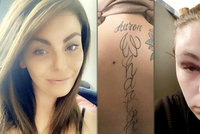 Pětinásobnou maminku Nicolu týral násilnický přítel: Donutil ji k 9 tetováním s jeho jménem