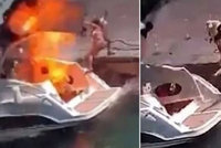 VIDEO: Ohnivá koule se vyvalila z luxusní jachty v italské Ponze: ženu odmrštila do vln!