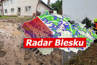 ONLINE: Česko zpustošily bouřky. Rozvodnily řeky, zastavily dopravu. A přijdou další, sledujte radar Blesku