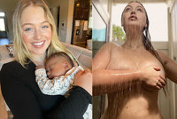Sexy dárek k třicetinám: Plus size modelka pár měsíců po porodu úplně nahá!