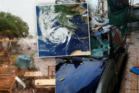 Středomořský hurikán udeřil na Řecko: 2 mrtví, zaplavené ulice a domy, výpadky proudu