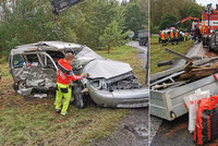 Tragická nehoda uzavřela hlavní tah na Karlovy Vary: Po srážce dvou aut zemřel jeden muž