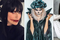 Slavné krásky na Halloween! Kdo se skrývá pod maskou kostlivce či Marilyna Mansona?