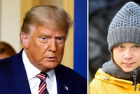 „Klid Donalde, klid!“ Ze zuřícího Trumpa si utahuje i aktivistka Greta. Poslala ho do kina