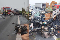 U Spomyšle došlo k tragické nehodě: Jeden mrtvý, náklaďák po nehodě začal hořet
