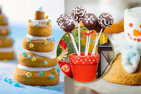 Cukroví netradičně! Tající sněhuláčci  i vánoční dortíky na špejli