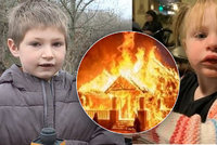 Chlapec (7) hrdina zachránil z hořícího domova sestřičku (22 měs.): Celý dům lehl popelem