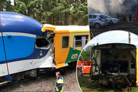 Při loňské srážce vlaků u Perninku zemřeli dva lidé: Podle Správy železnic za tragédii může strojvedoucí!